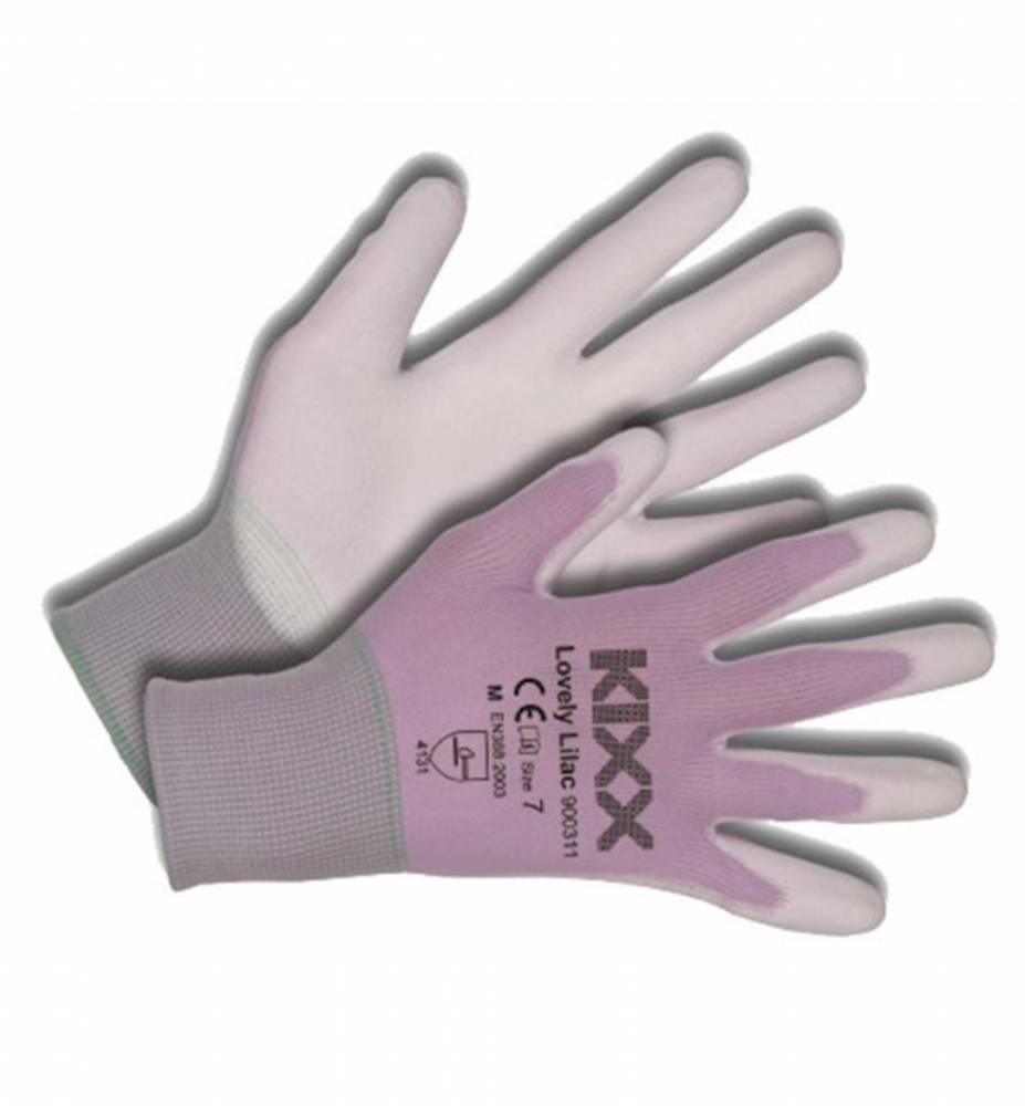 Zahradnické rukavice 'KIXX LOVELY LILAC' vel. 9, fialové