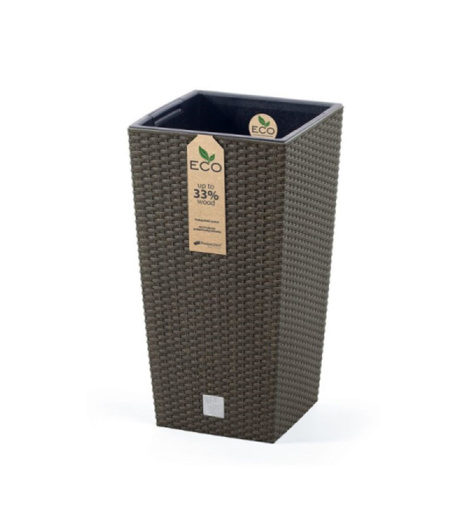 Květináč RATO SQUARE ECO WOOD, káva, 20 x 38 cm Květináč RATO SQUARE ECO WOOD, káva, 20 x 38 cm