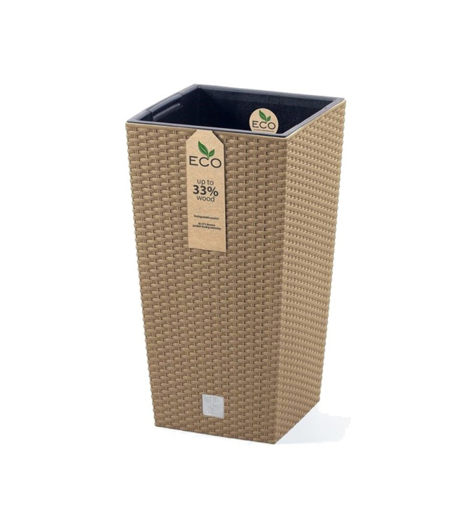 Květináč RATO SQUARE ECO WOOD, naturo, 29 x 55 cm Květináč RATO SQUARE ECO WOOD, naturo, 29 x 55 cm