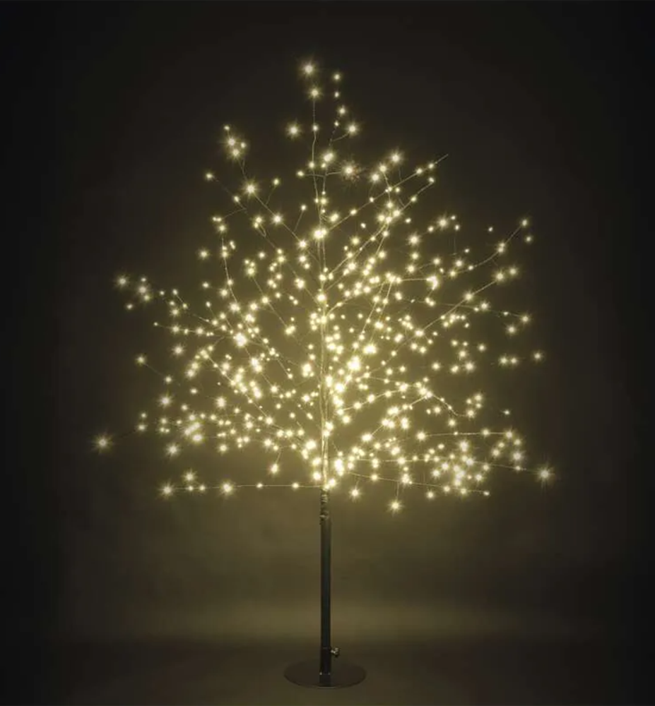 Vánoční světelný STROMEČEK, 120 cm, 600 LED, vnější, teplá bílá Vánoční světelný STROMEČEK, 120 cm, 600 LED, vnější, teplá bílá