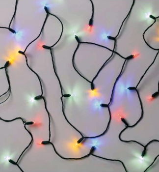LED vánoční řetěz-tradiční, 150 LED, 22,35m, vnější, multicolor