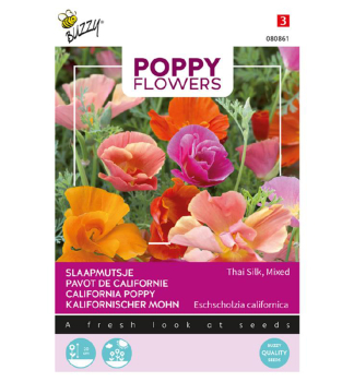 Semena - POPPY KALIFORNSK MK THAI SILK sms