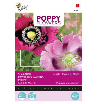 Semena - POPPY MAK SINGLE FLOWERED sms