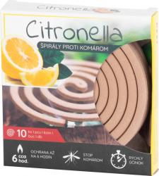CITRONELLA Spirla proti hmyzu a komrm, 10 ks
