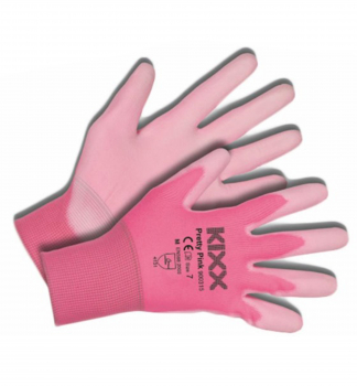 Zahradnické rukavice 'KIXX PRETTY PINK' vel. 9, růžové
