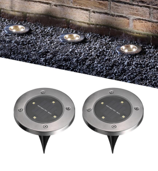 Solrn lampa GRUID, 115 x 140 mm, 4 LED, 2 ks v balen