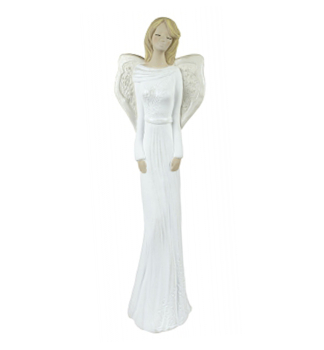 Anděl PAULA - krém, 38 cm