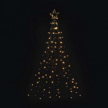 LED vnon kovov strom, 180 cm, vnj, tepl bl, asova