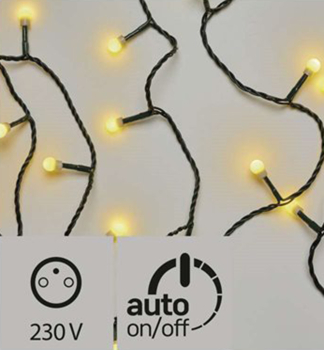 LED vánoèní øetìz CHERRY, kulièky, 8 m, 80 LED, teplá bílá, vnìjší, èasovaè