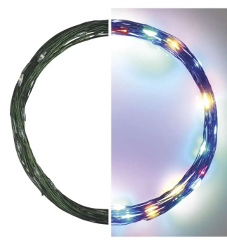 LED vnon nano etz, zelen, 15 m, vnj i vnitn, multicolor, asova