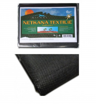 Černá netkaná textilie 1,6 x 5m,50g/m2