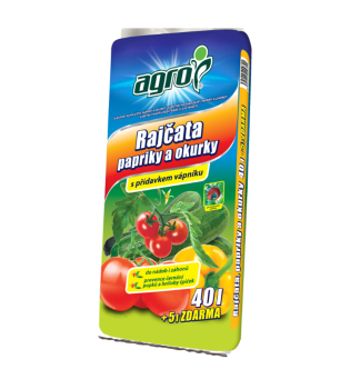 AGRO substrt na RAJINY, PAPIKY a OKURKY 40+5 l