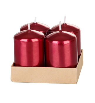 Adventn svka MAGICHOME VNOCE, 4x6 cm, erven, 4 ks v balen