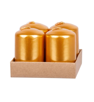 Adventn svka MAGICHOME VNOCE, 4x6 cm, zlat, 4 ks v balen