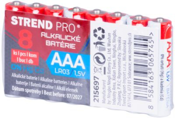 Alkalick baterie Strend Pro, LR03 (AAA) 8 ks v balen