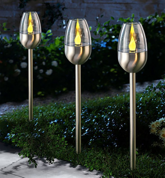 Solrn lampa Strend Pro Candle, nerez, 6 x 28 cm