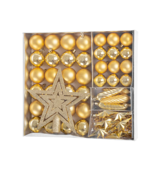 KOULE MAGICHOME VNOCE, 50 ks, zlat, mix