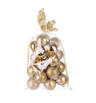 KOULE MAGICHOME VNOCE, 20 ks, zlat, 6 cm