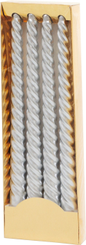 Svka MAGICHOME VNOCE, 25 cm, bal. 4 ks, stbrn, spirlov, toen
