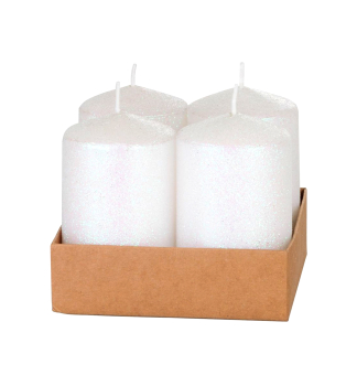 Adventn svka MAGICHOME VNOCE, 4x6 cm, bl s glitry, 4 ks v balen