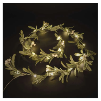 LED vnon girlanda  jmel, 1,5m, 3x AA, vnitn, tepl bl, asova