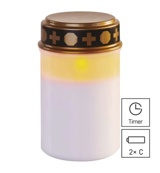 LED SVKA, 12,5 cm, 2x C, vnj i vnitn, vintage, asova