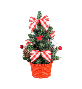 Dekorace MAGICHOME VNOCE, stromeek, ozdoben, 21 cm