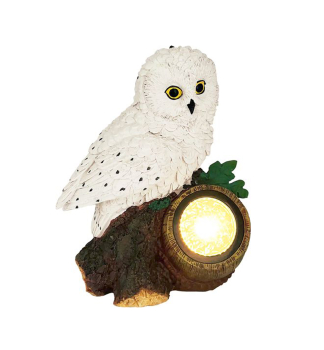 Dekorace Strend Pro Garden, sova, solrn, 1 LED, 17x14x21 cm