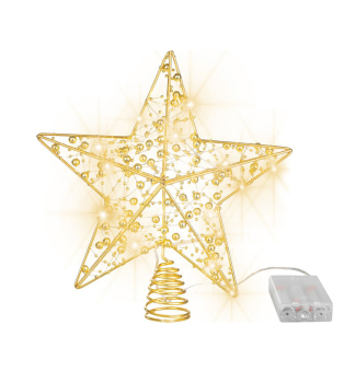 LED HVZDA MAGICHOME VNOCE, 10 LED tepl bl, 25 cm, 2xAA, asova