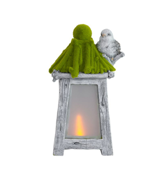 Solrn lucerna s ptkem, keramika, 26x20x45 cm