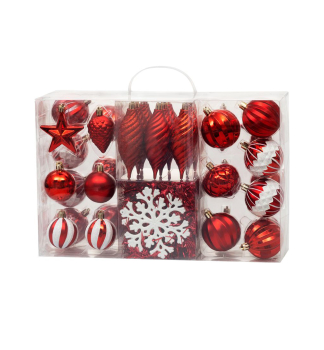 KOULE MAGICHOME VNOCE, 39 ks, erven, mix