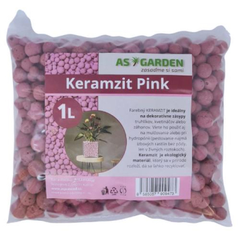 Keramzit - dekorativn� dopln�k, r��ov�, 1 l