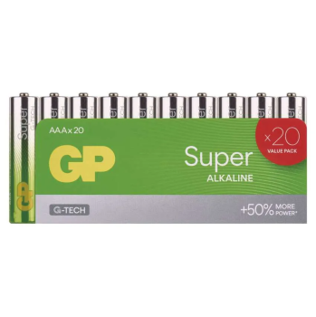 Alkalick� baterie GP Super Alkaline LR03 (AAA), 20 ks