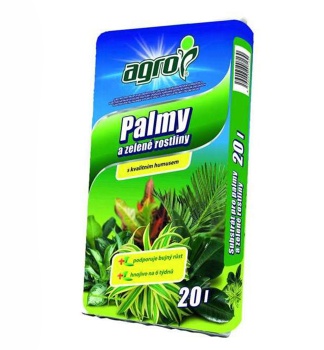 AGRO substrt PALMY A ZELEN ROSTLINY 20 l