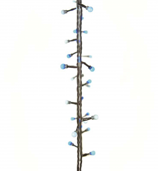 LED vánoční řetěz CHERRY, 4 m, 40 LED, modrá-bílá, časovač