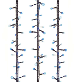 LED vánoční řetěz CHERRY, 4 m, 40 LED, modrá-bílá, časovač