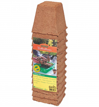Rašelinový kvìtináè ètvercový 8 cm, 12 ks v balení