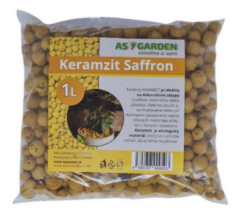 Keramzit - dekorativn� dopln�k, �lut�, 1 l